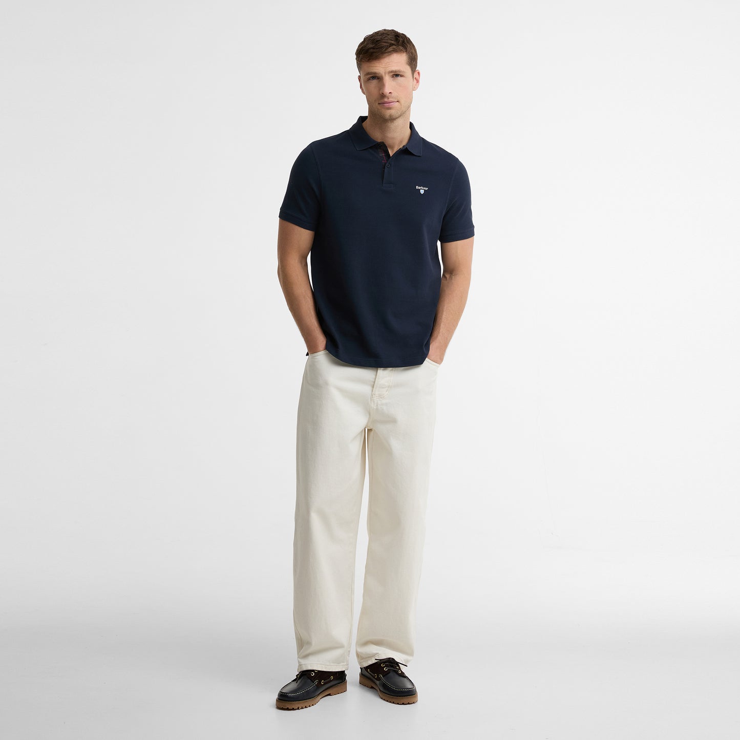 Regular Tartan Pique Polo Shirt