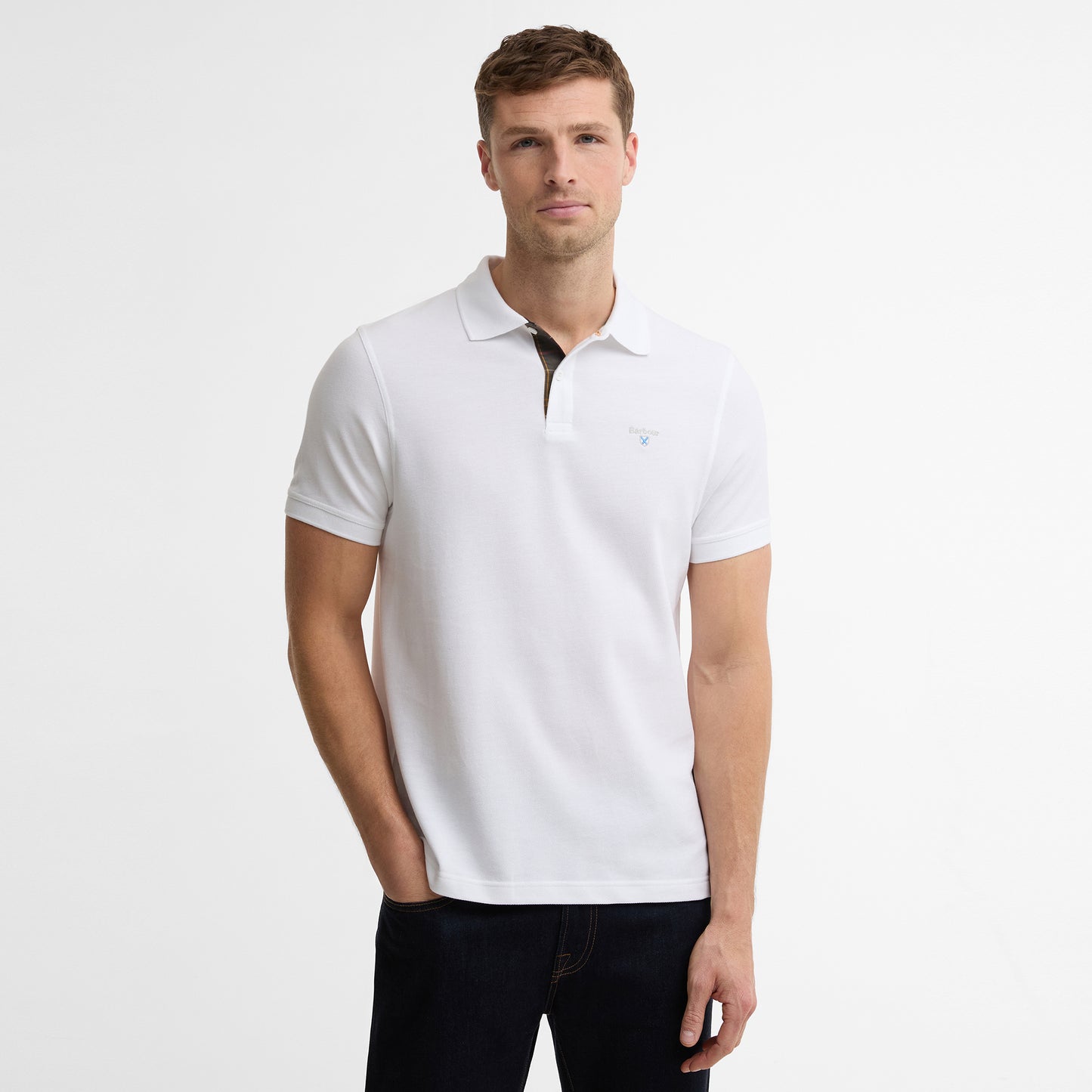 Regular Tartan Pique Polo Shirt