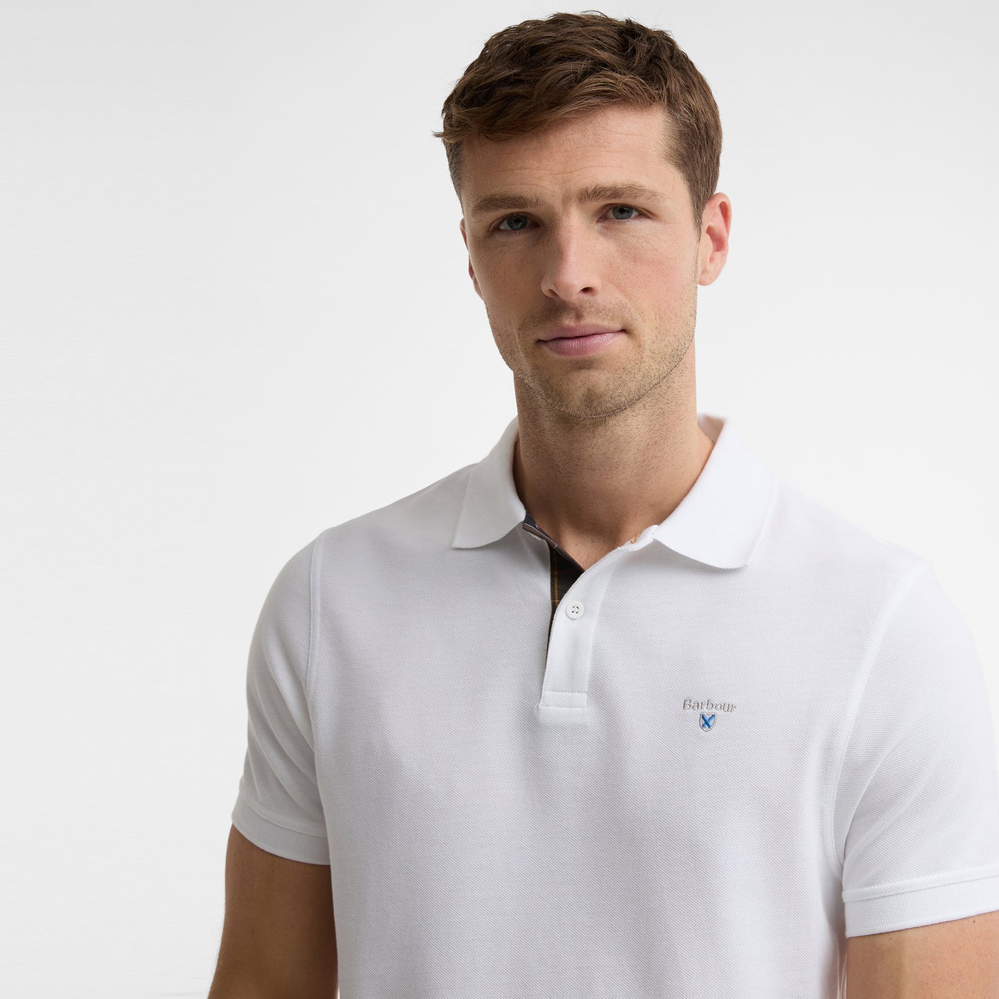Regular Tartan Pique Polo Shirt