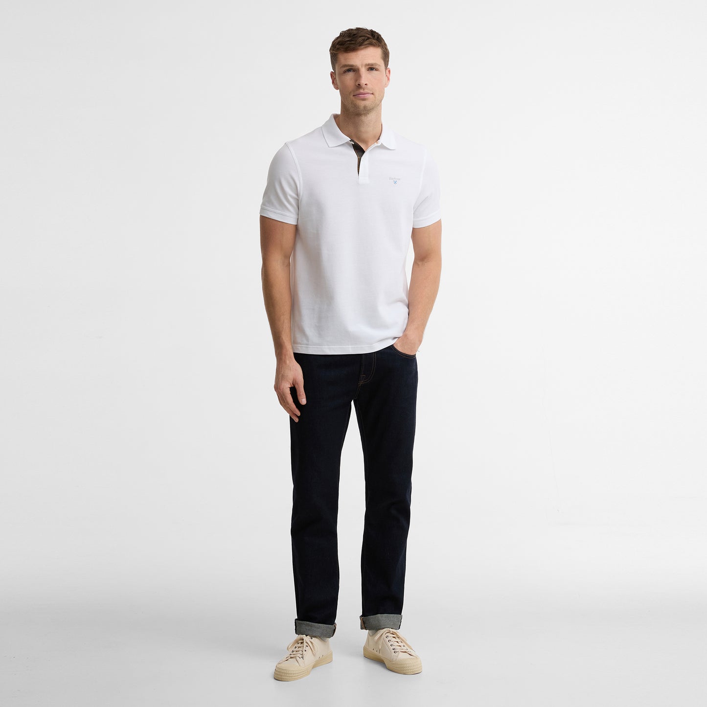 Regular Tartan Pique Polo Shirt