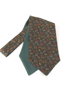 Neat Small Paisley Silk Cravat