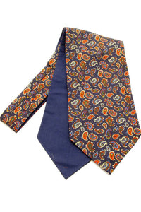 Neat Small Paisley Silk Cravat