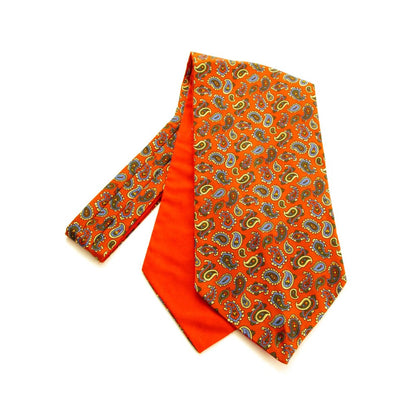 Neat Small Paisley Silk Cravat