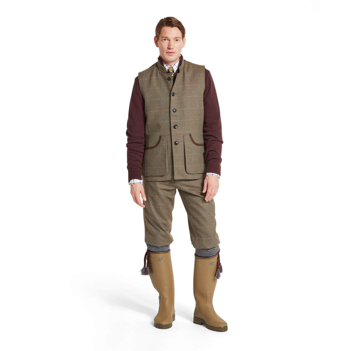 Holcot Tweed Waistcoat