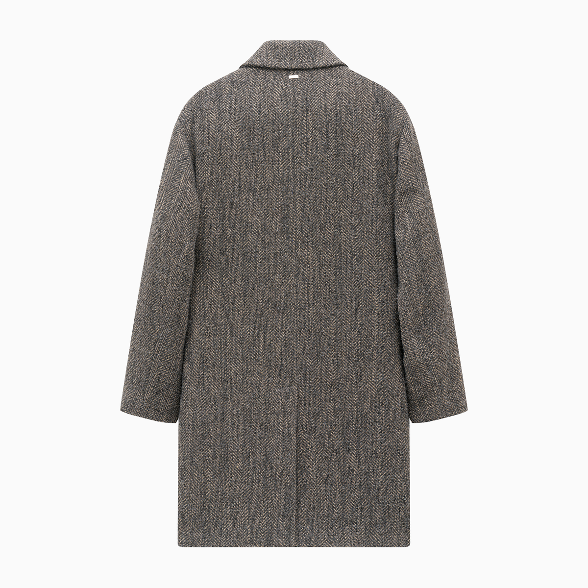 Herringbone Wool Coat 