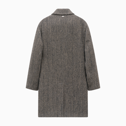 Herringbone Wool Coat 