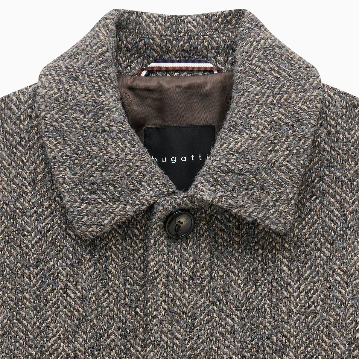 Herringbone Wool Coat 