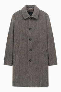 Herringbone Wool Coat 
