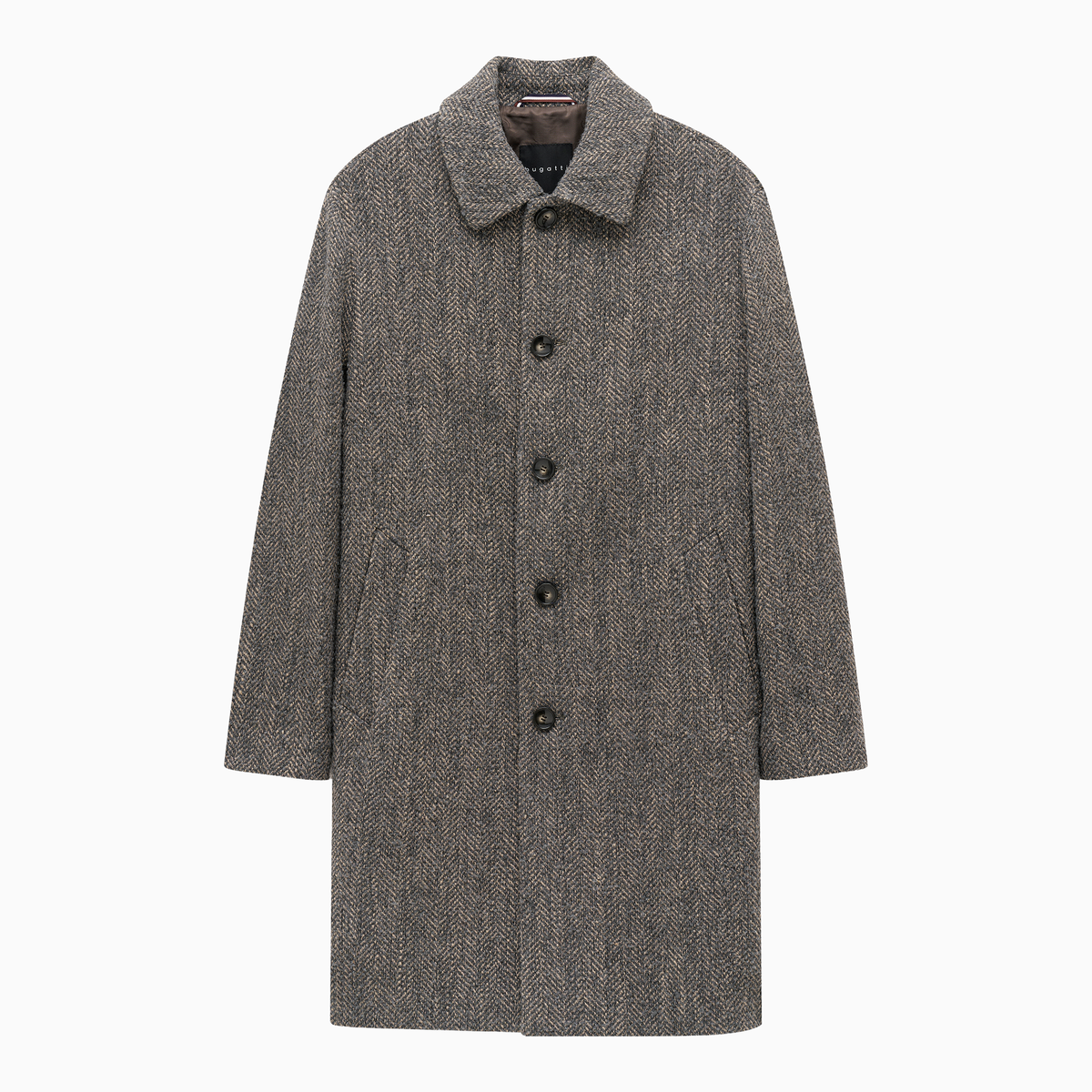 Herringbone Wool Coat 