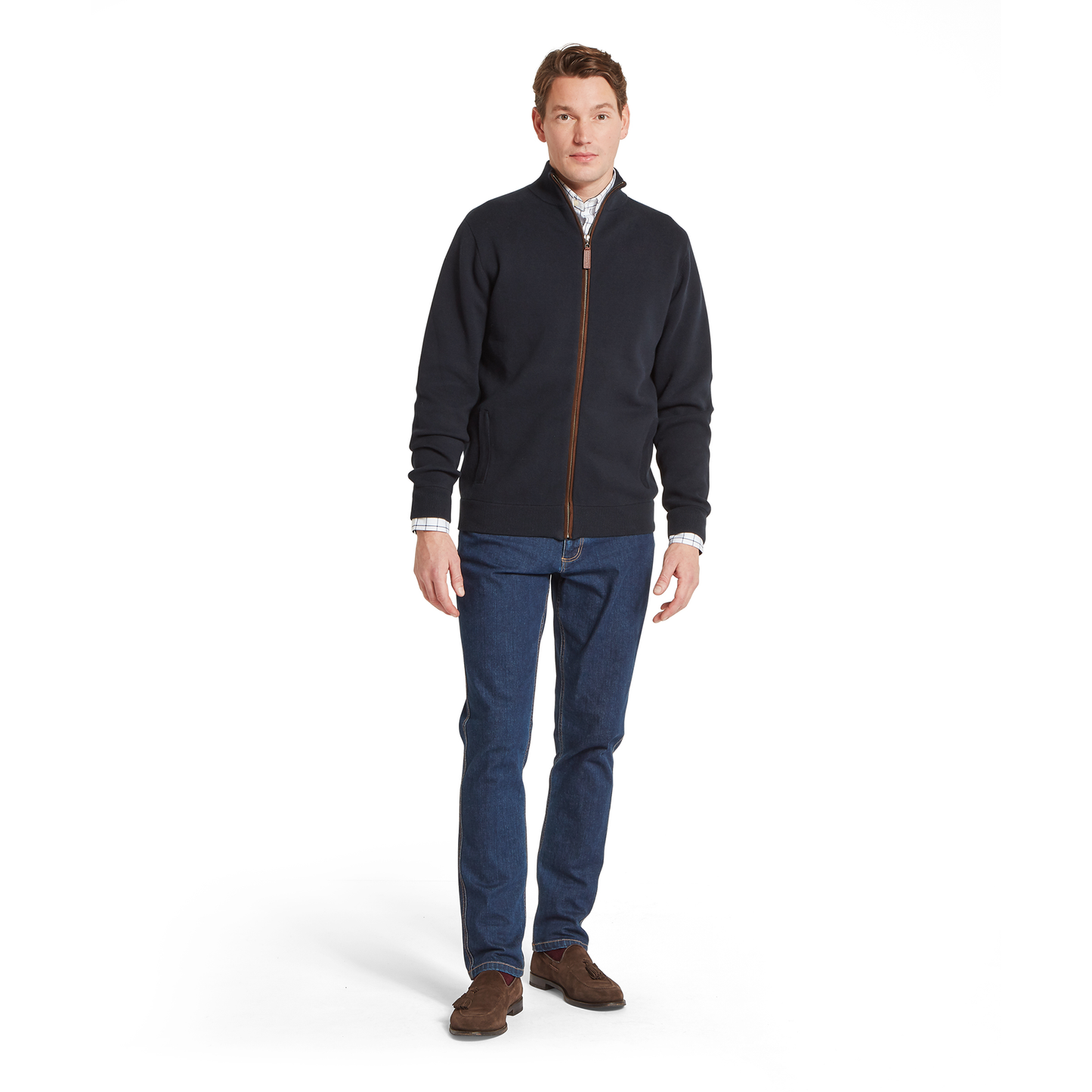 Marlow Full Zip Cotton Jumper