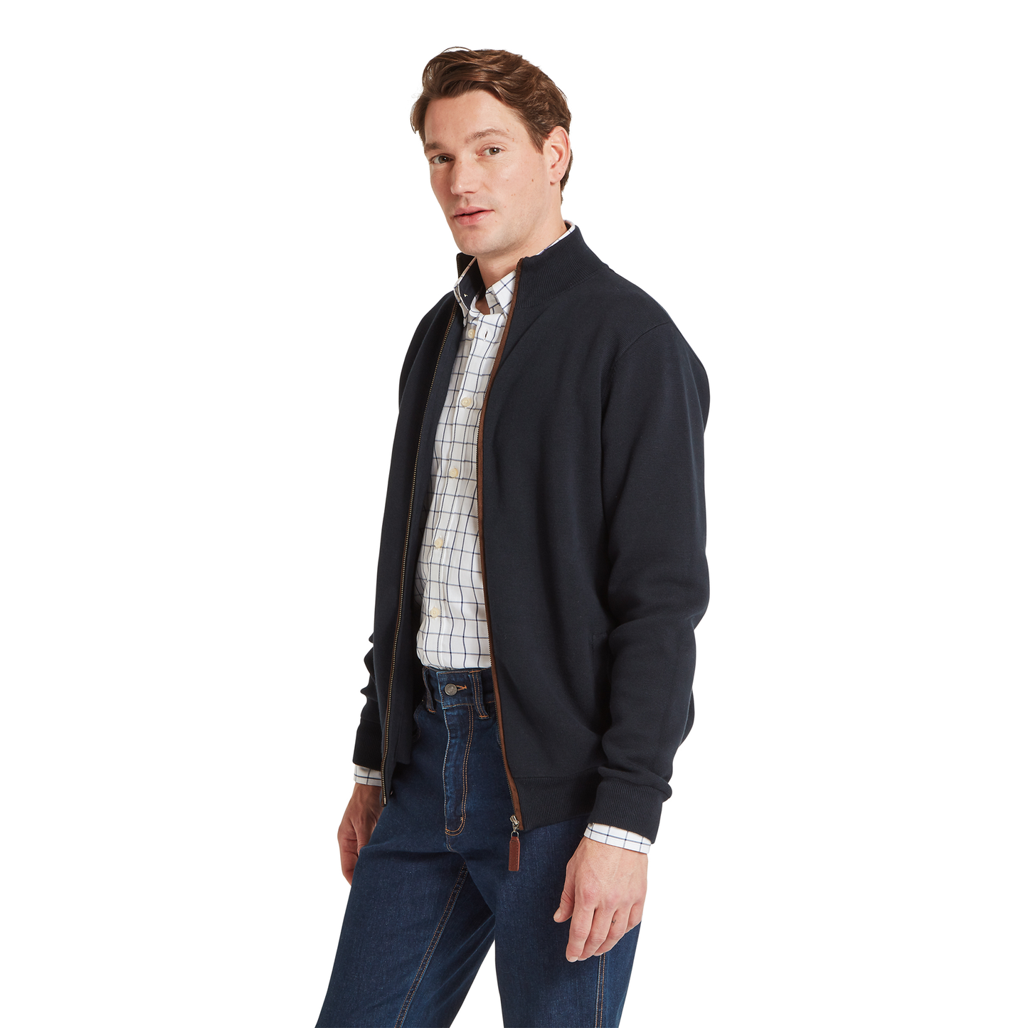 Marlow Full Zip Cotton Jumper