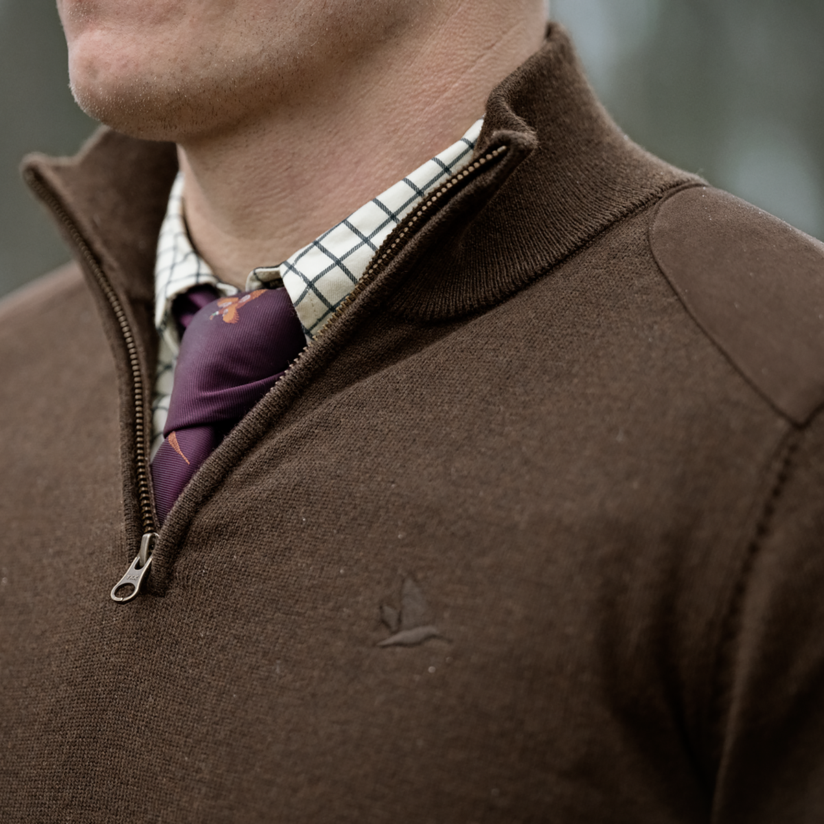 Pine Half Zip Sweater