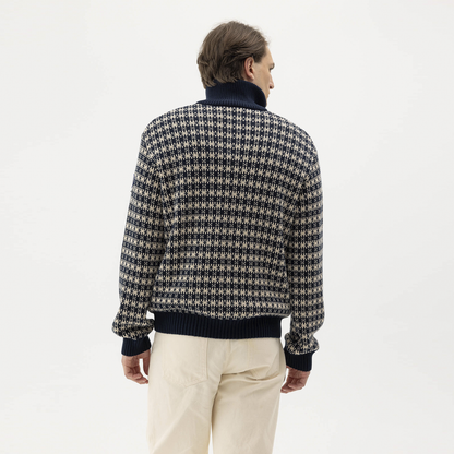 Sverre Cotton Zip Neck 