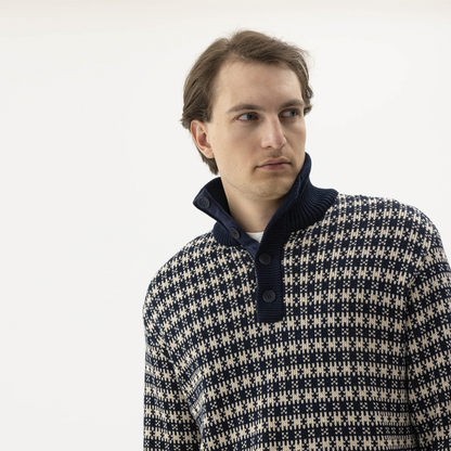 Sverre Cotton Zip Neck 