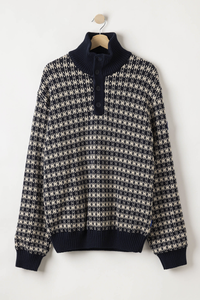 Sverre Cotton Zip Neck 