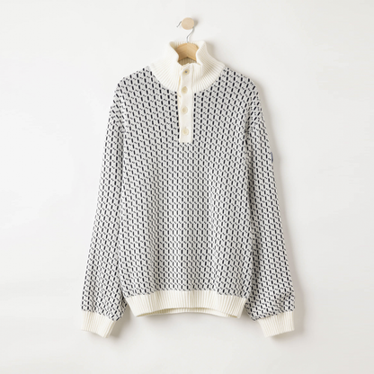 Sverre Cotton Zip Neck 