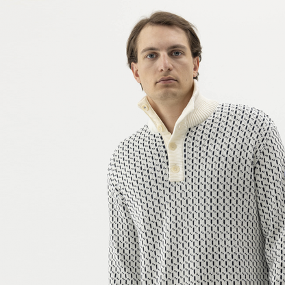Sverre Cotton Zip Neck 