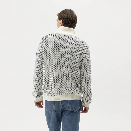 Sverre Cotton Zip Neck 