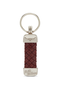 Plaited Key Ring-Silver