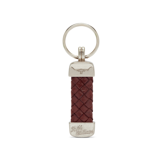 Plaited Key Ring-Silver
