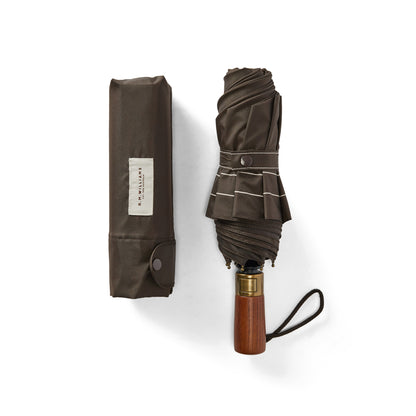 Compact Umbrella Chestnut Brown