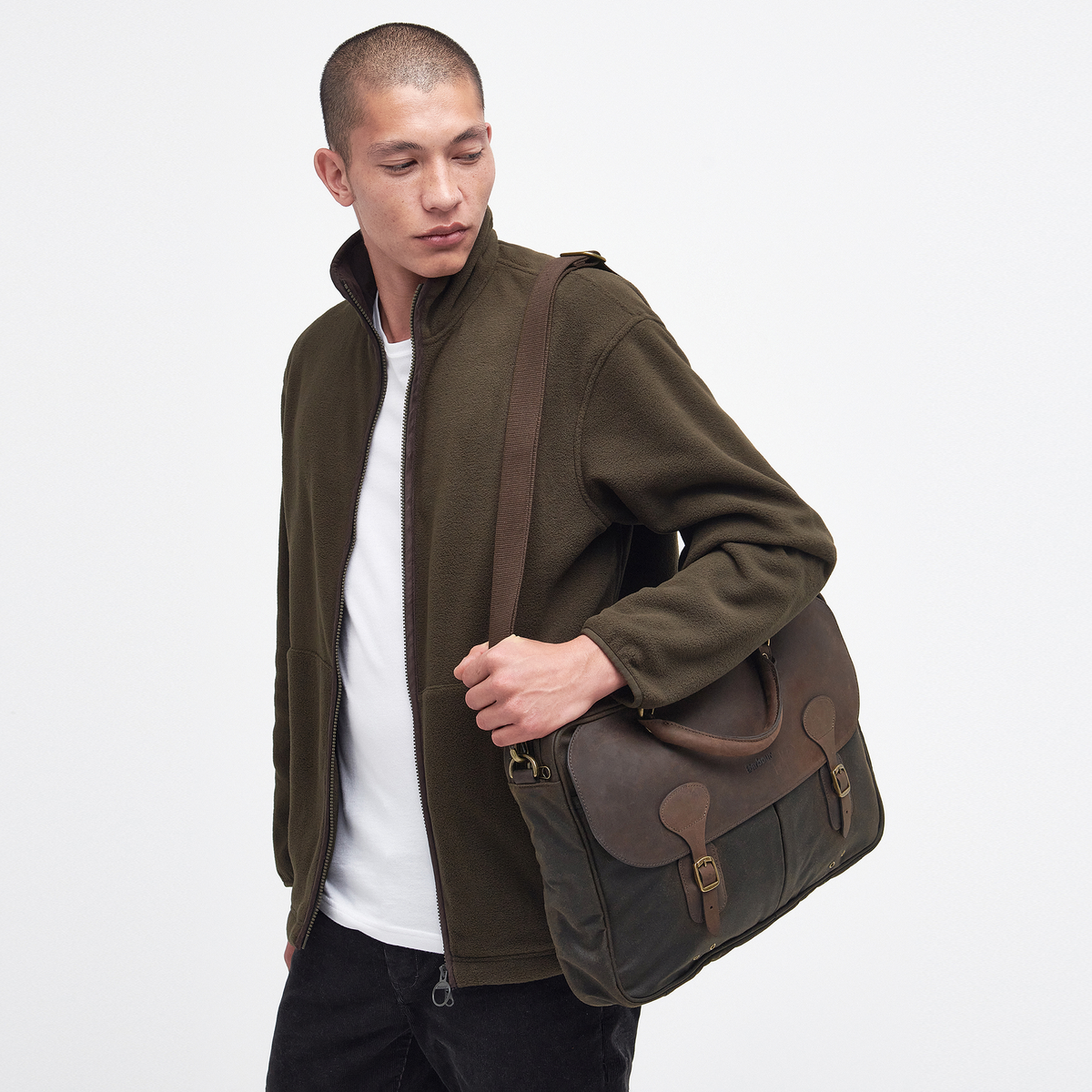 Wax Leather Briefcase
