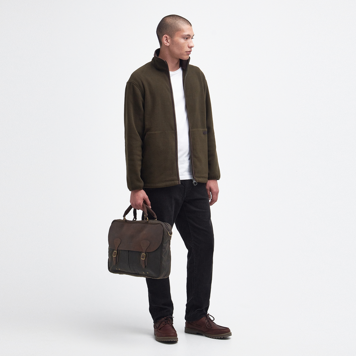 Wax Leather Briefcase